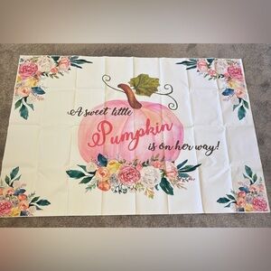 BANNER FOR BABY SHOWER (PUMPKIN)